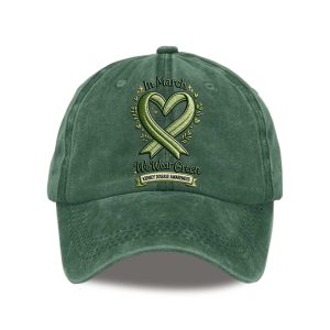 In March Green We Wear Kidney Disease Awareness Hat (1)