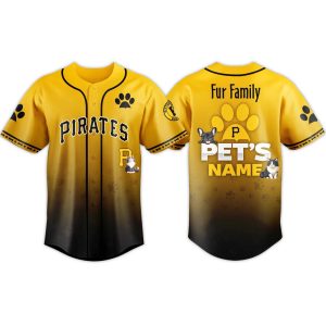 2026 Pirates Fur Family Pet Game Night Jersey 1