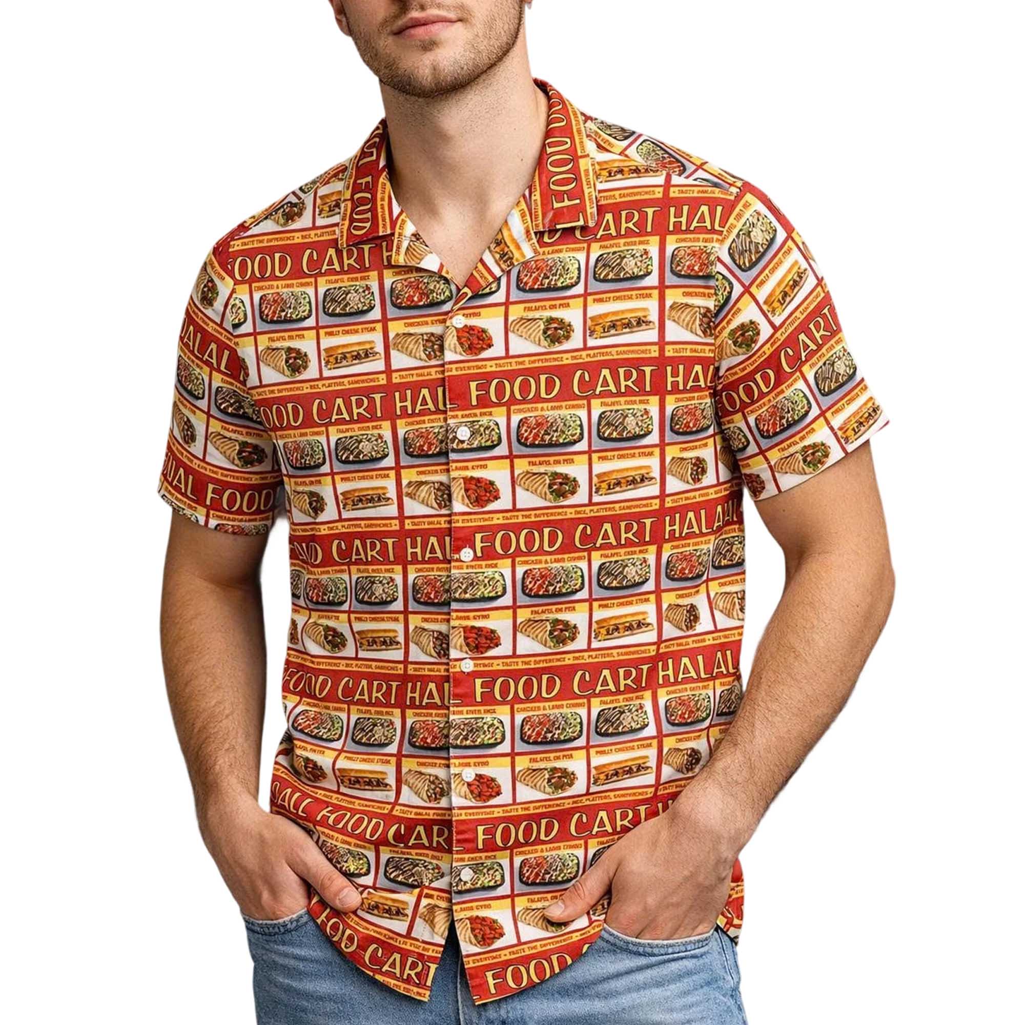 Halal Food Cart Menu Hawaiian Shirt 2 Halal Food Cart Menu Hawaiian Shirt (2)