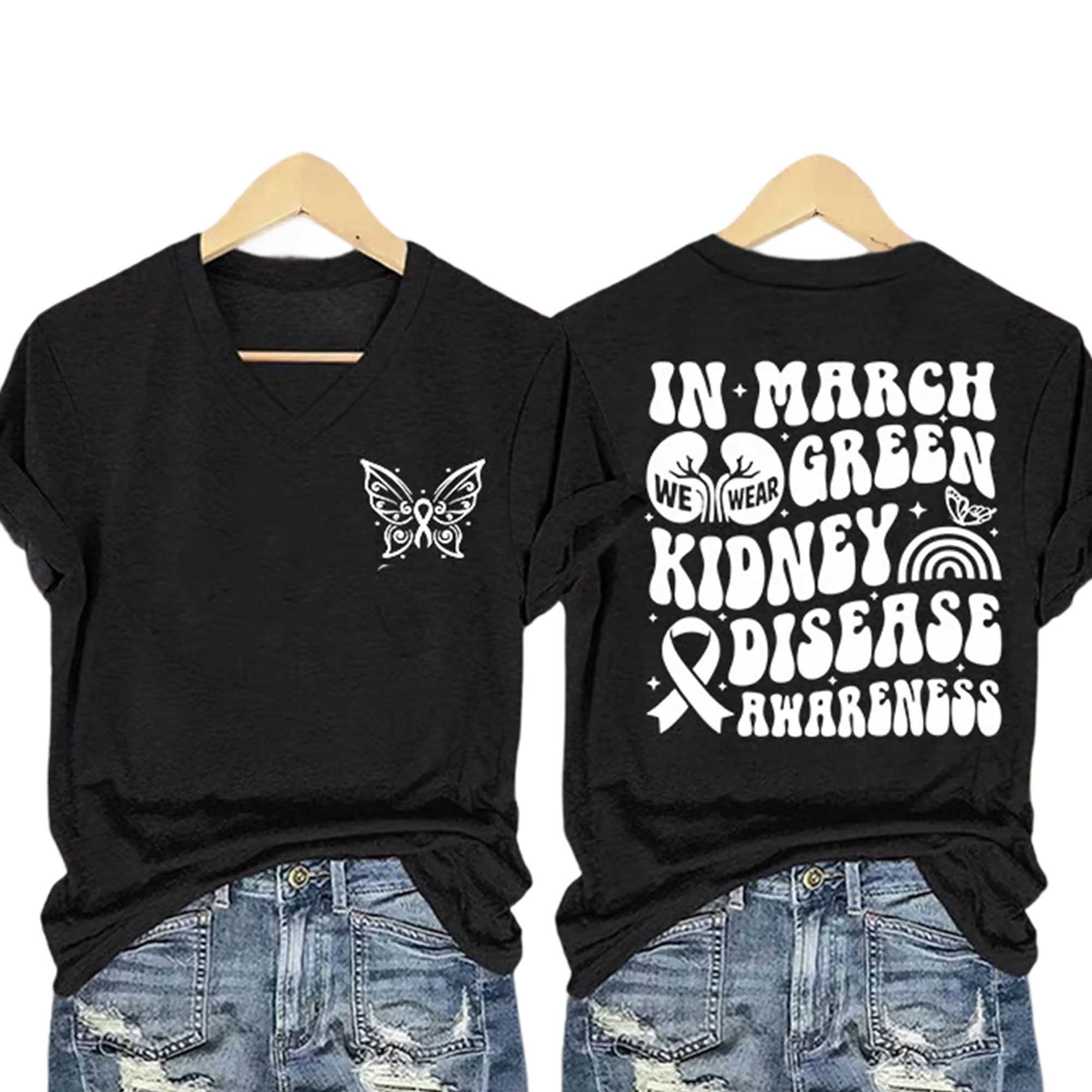 In March Green We Wear Kidney Disease Awareness Shirt In March Green We Wear Kidney Disease Awareness Shirt