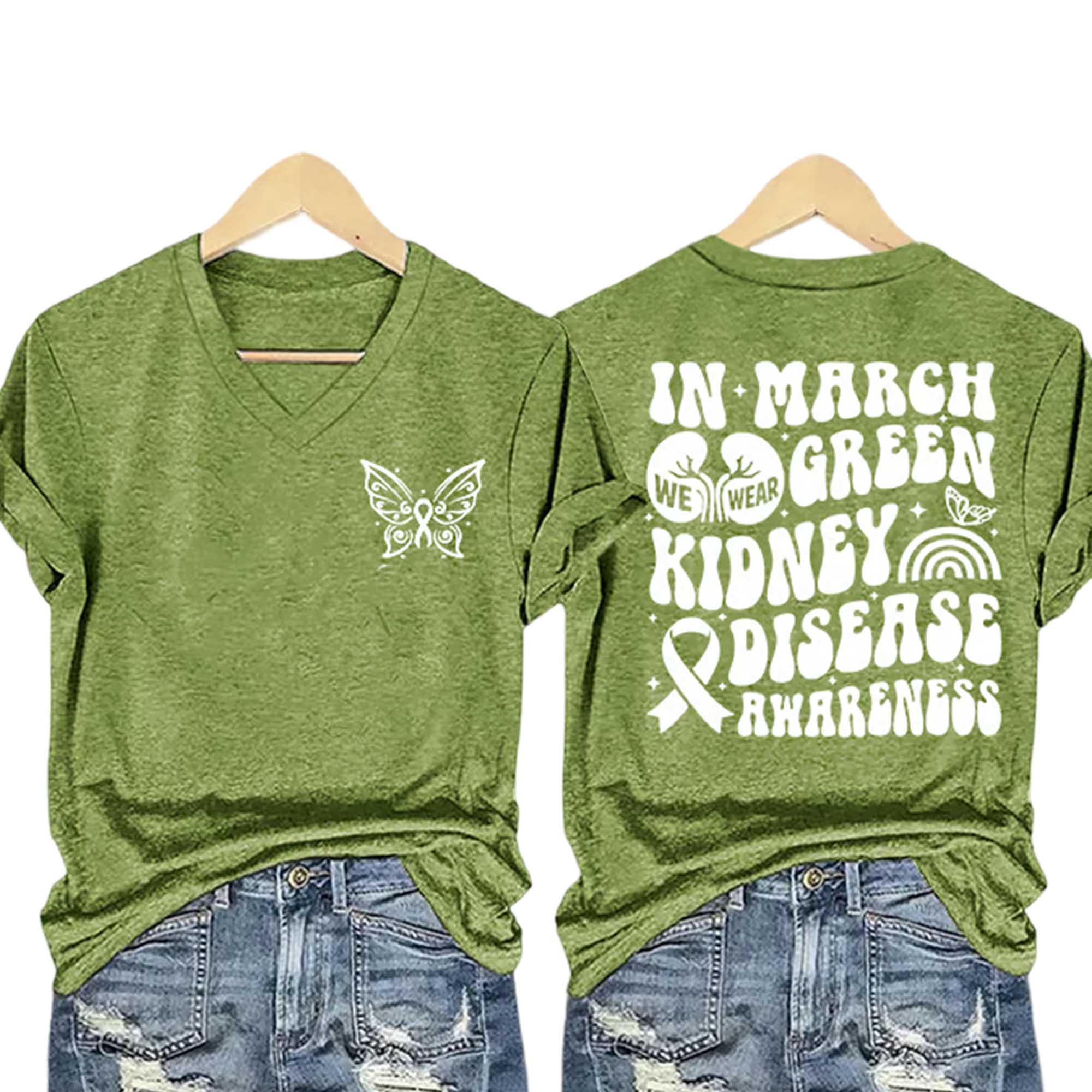 In March Green We Wear Kidney Disease Awareness Shirt 4 In March Green We Wear Kidney Disease Awareness Shirt (3)