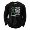 In March Green We Wear Kidney Disease Awareness Waffle Sweatshirt (1)