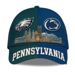 Pennsylvania  Eagles x Penn State Nittany Lions Stadium Skyline Hat
