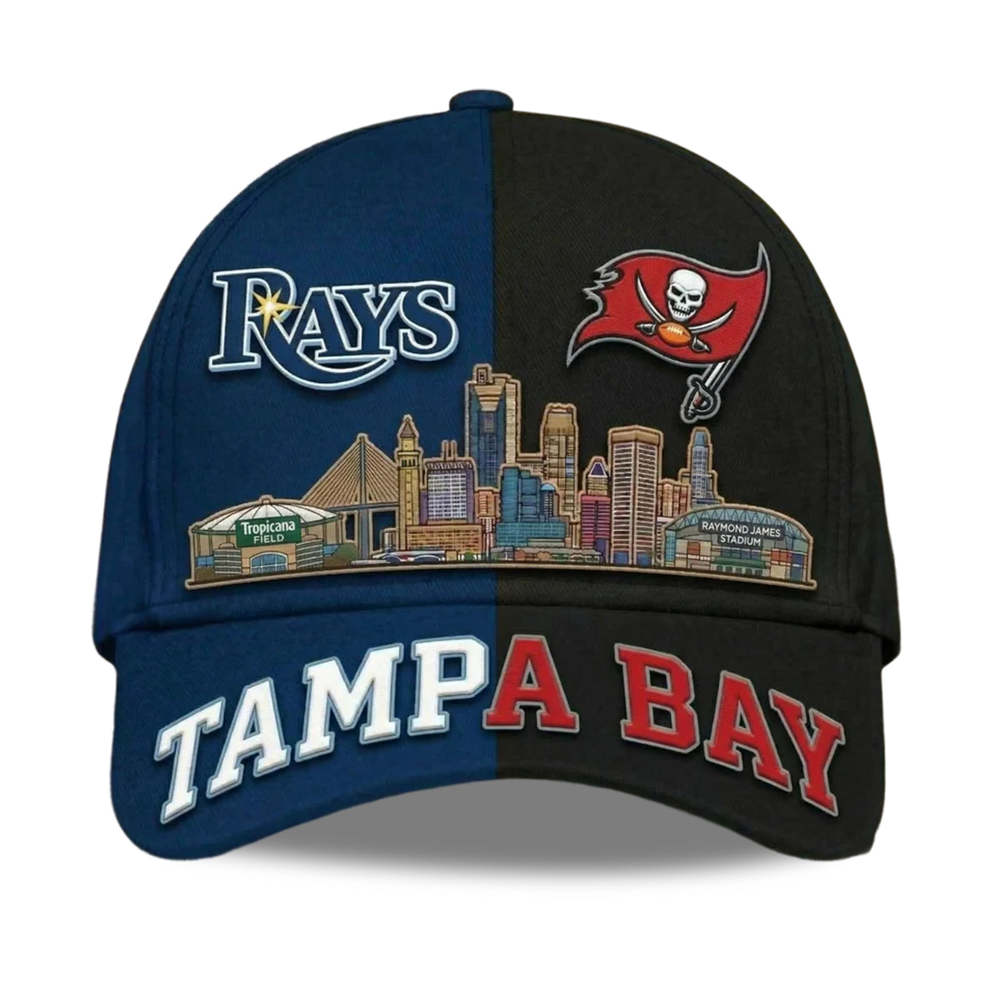 Tampa Bay Rays x Buccaneers Stadium Skyline Hat Tampa Bay Rays x Buccaneers Stadium Skyline Hat