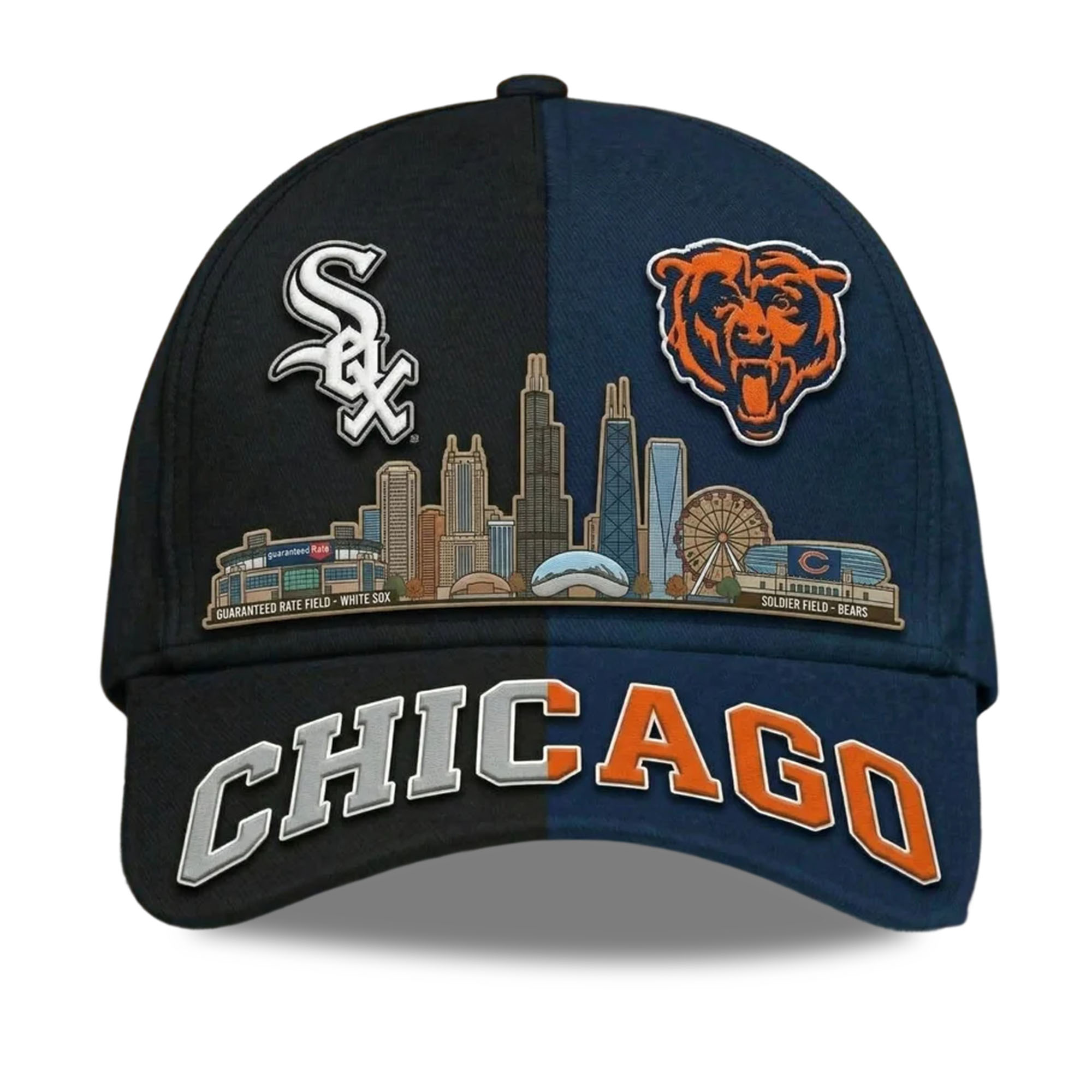 White Sox x Bears Stadium Skyline Hat White Sox x Bears Stadium Skyline Hat