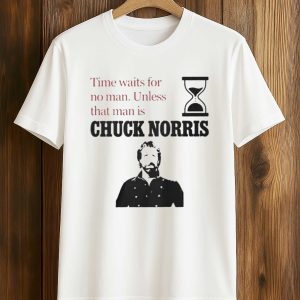 Time Waits For No Man Unless That Man Is Chuck Norris Shirt (1)
