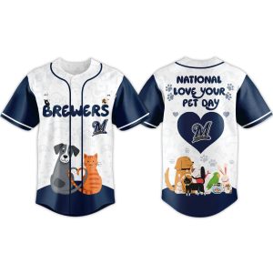 2026 Brewers National Love Your Pet Day Jersey 1