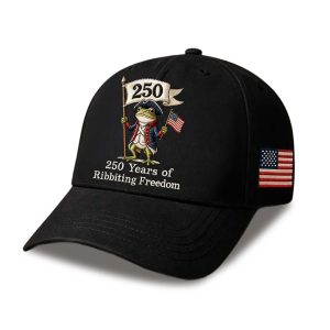 250 Years Of Ribbiting Freedom America Hat (1)