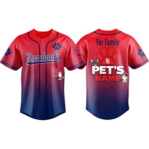2026 Cardinals Fur Family Pet Game Night Jersey 1