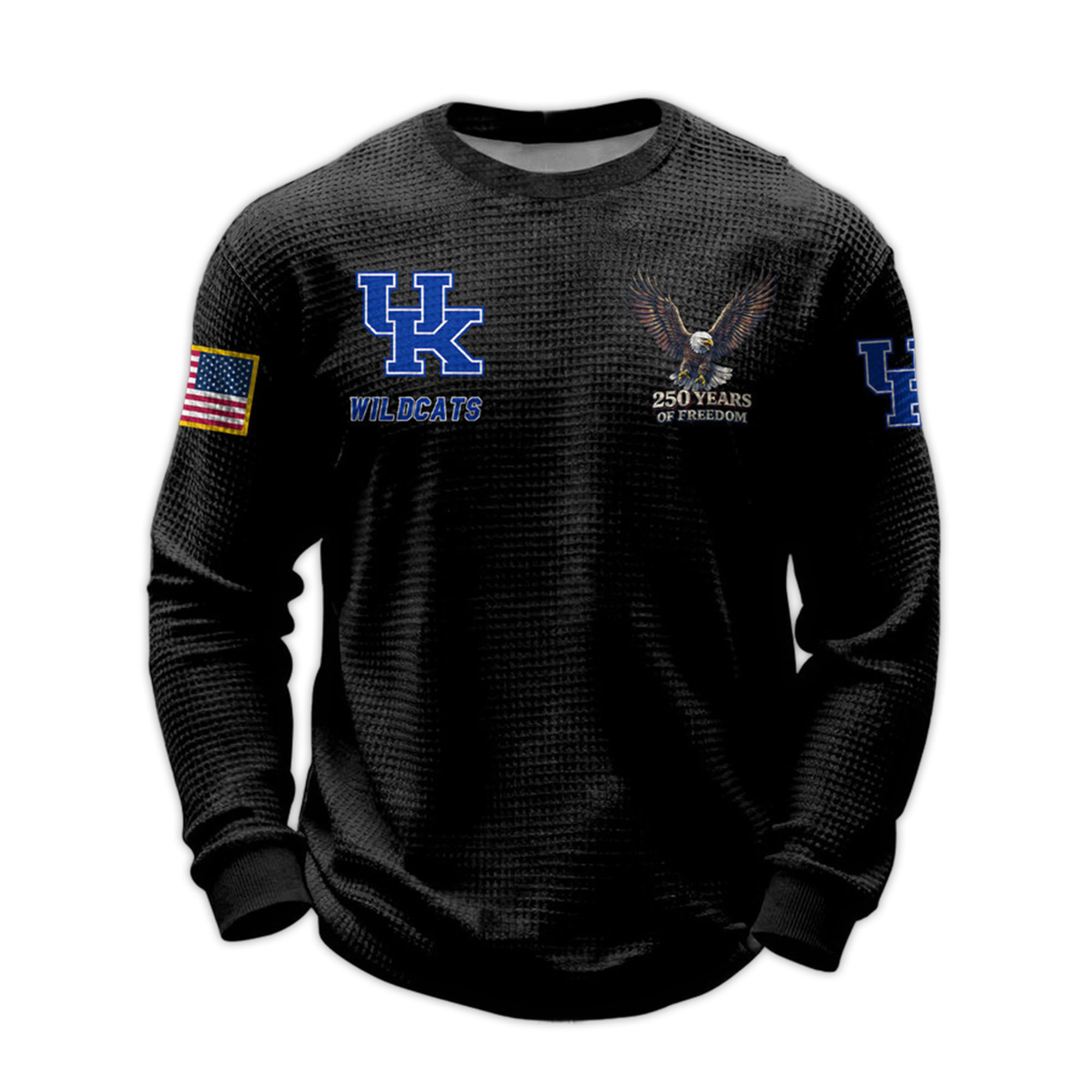 2026 Wildcats 250 Years Of Freedom Waffle Sweatshirt 2 2026 Wildcats 250 Years Of Freedom Waffle Sweatshirt (3)