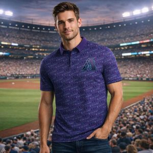 2026 Giveaway Dbacks Father's Day Polo Shirt (1)
