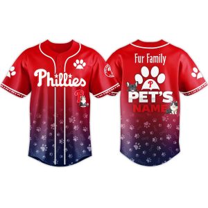 2026 Phillies Fur Family Pet Game Night Jersey 1