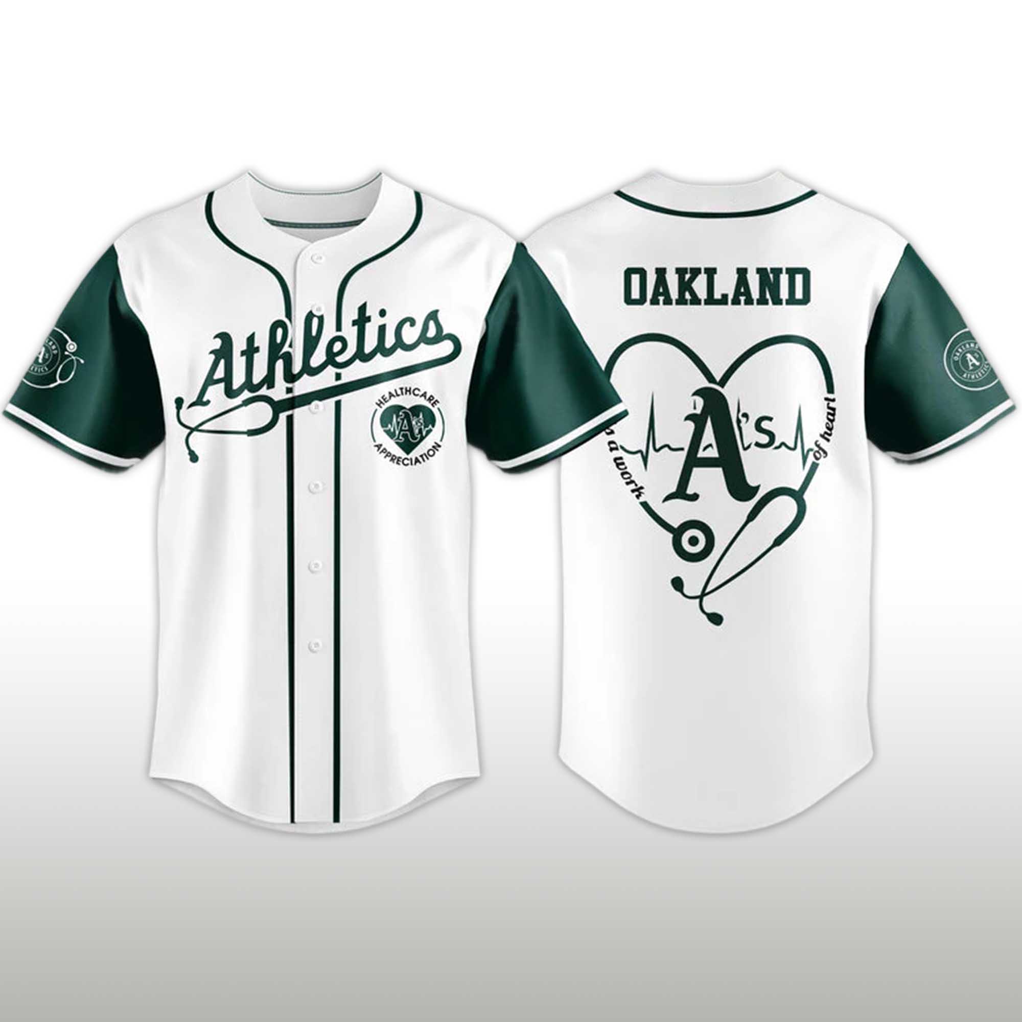 2026 Athletics Healthcare Appreciation Night Jersey 2 2026 Athletics Healthcare Appreciation Night Jersey (2)