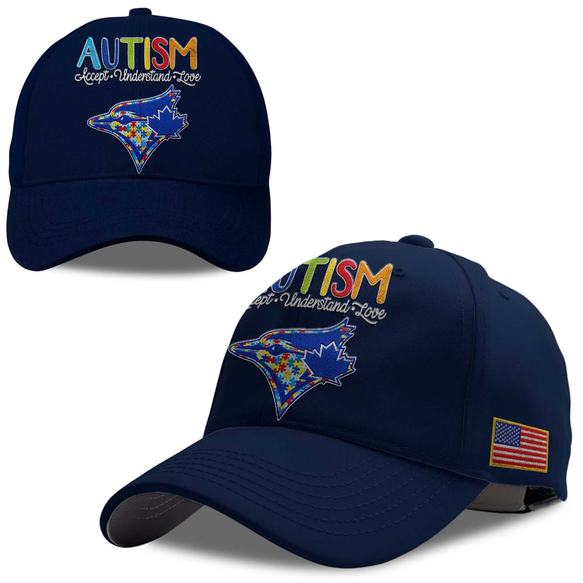 2026 Blue Jays Autism Accept Understand Love America Hat 2026 Blue Jays Autism Accept Understand Love America Hat