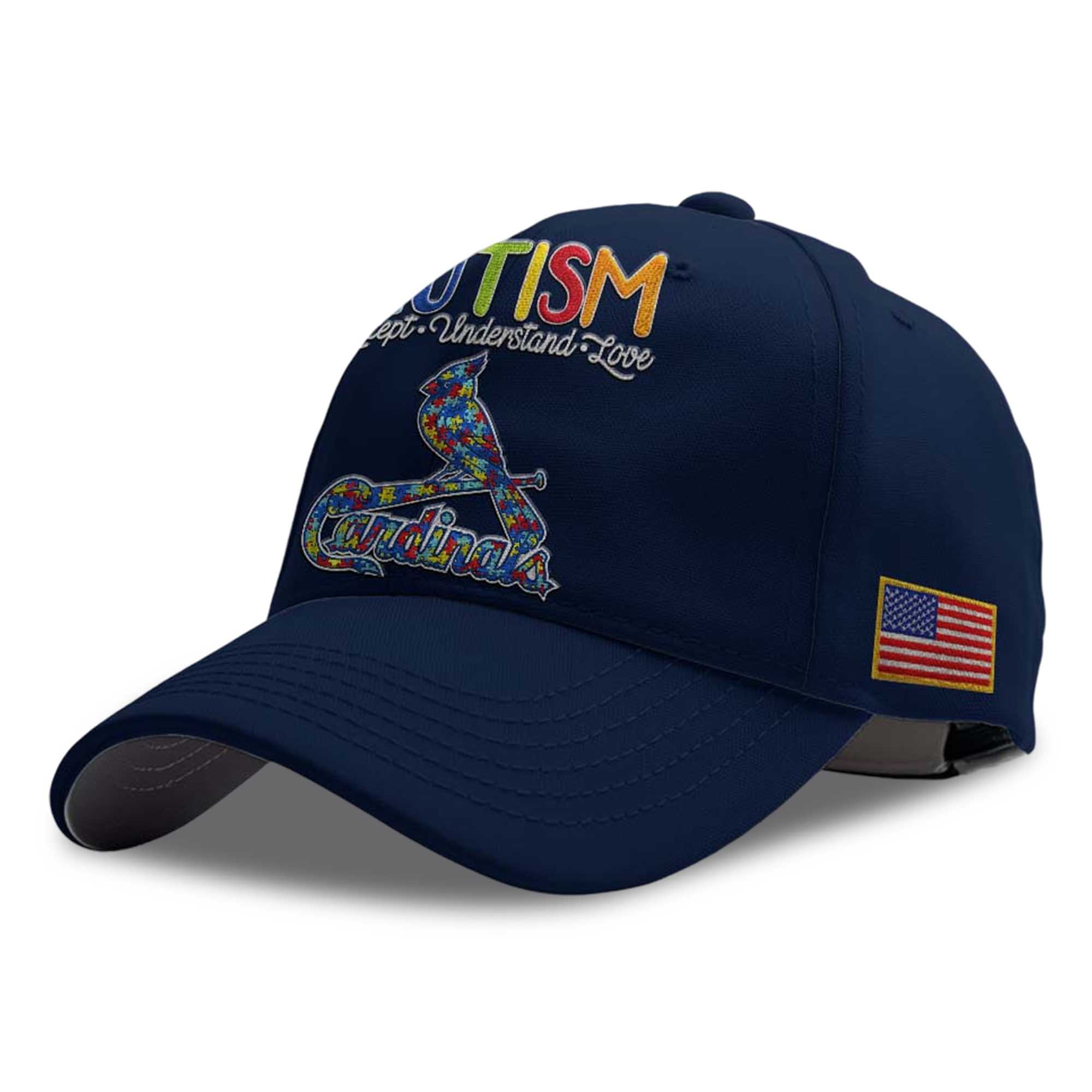 2026 Cardinals Autism Accept Understand Love America Hat 3 2026 Cardinals Autism Accept Understand Love America Hat 3