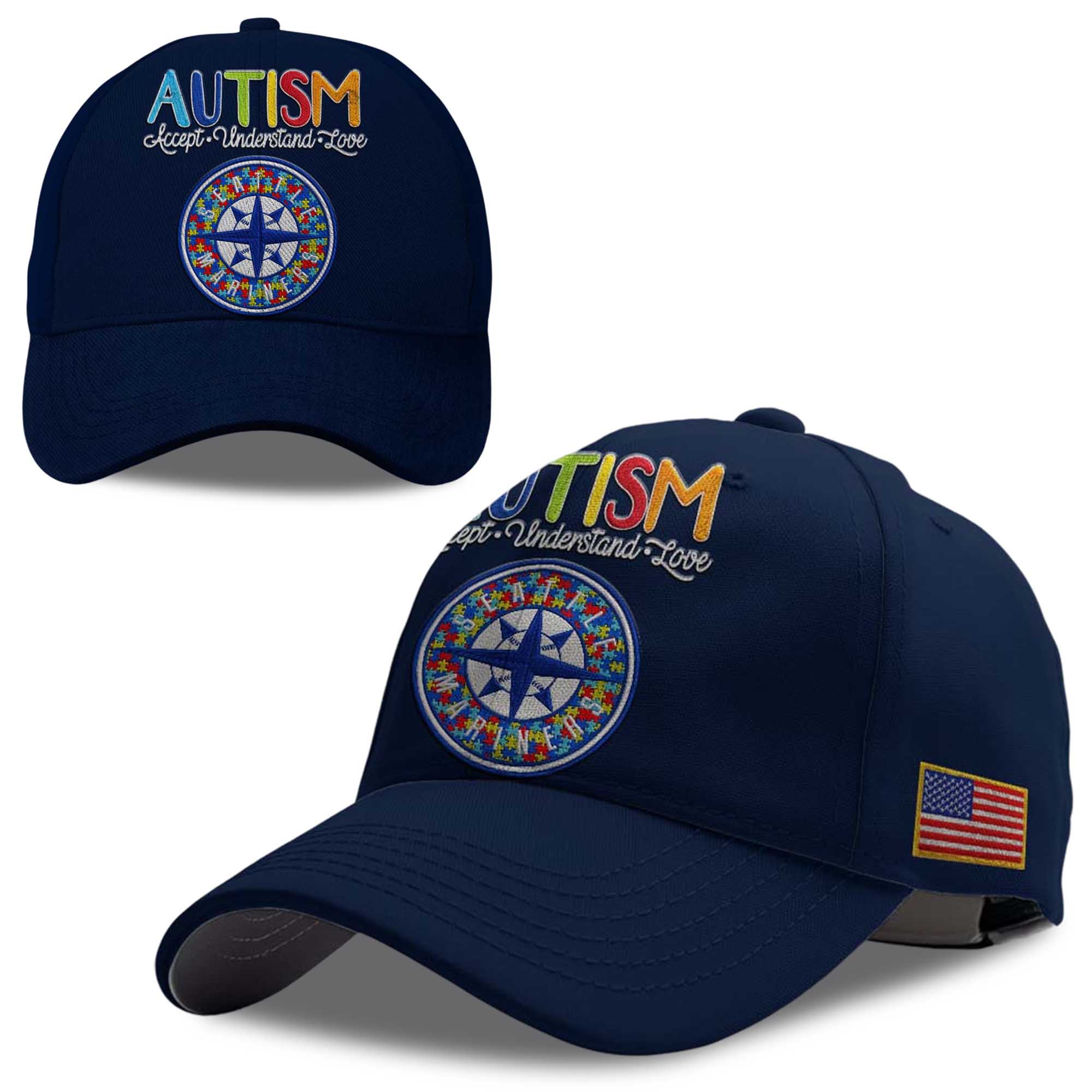 2026 Mariners Autism Accept Understand Love America Hat 2026 Mariners Autism Accept Understand Love America Hat