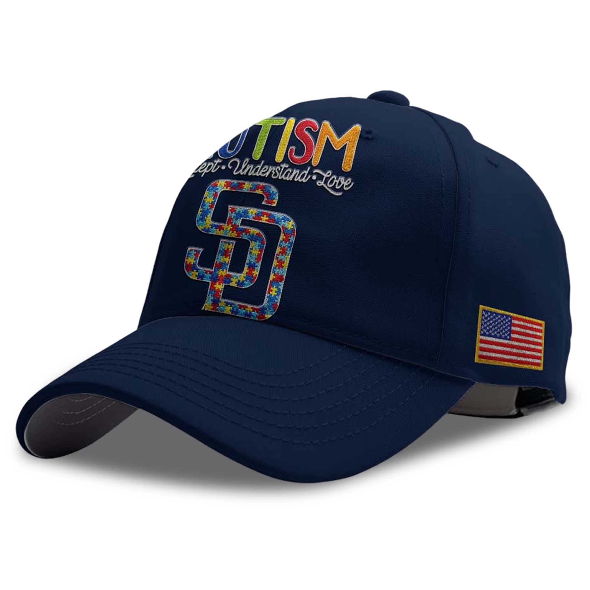 2026 Padres Autism Accept Understand Love America Hat 3 2026 Padres Autism Accept Understand Love America Hat 3