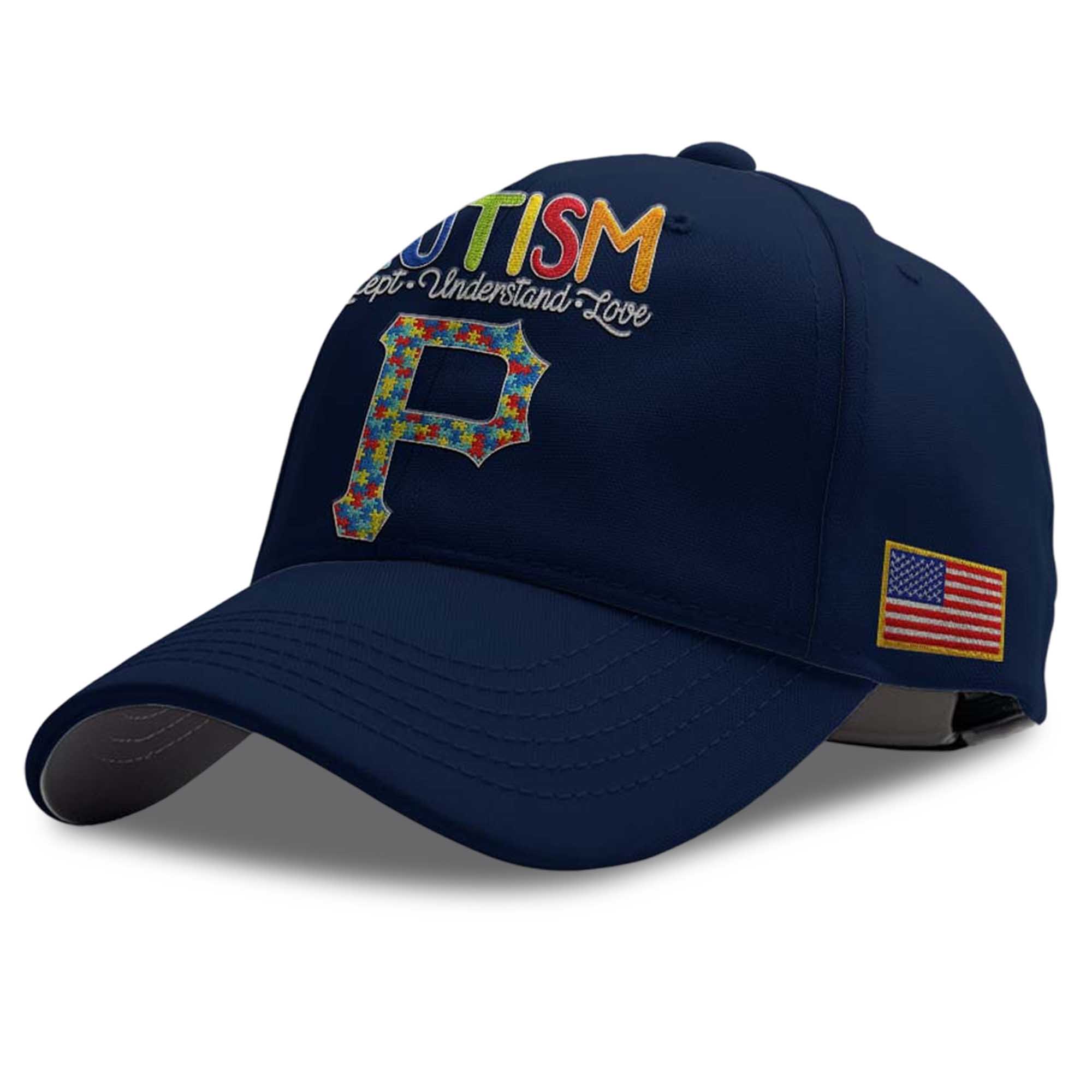 2026 Pirates Autism Accept Understand Love America Hat 3 2026 Pirates Autism Accept Understand Love America Hat 3