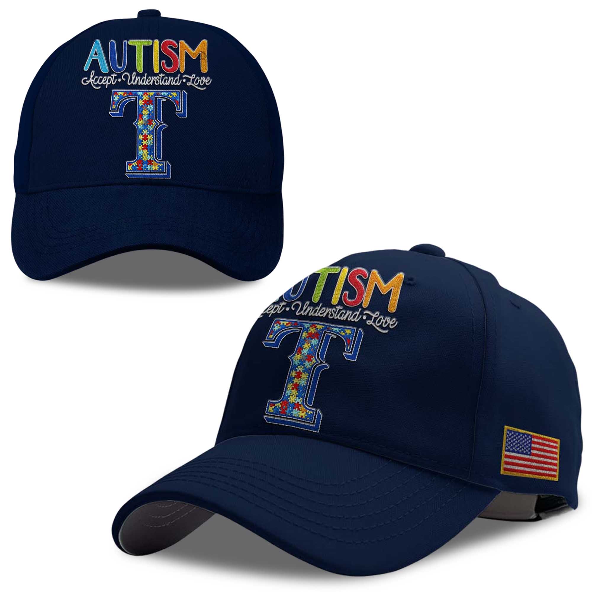 2026 Rangers Autism Accept Understand Love America Hat 2026 Rangers Autism Accept Understand Love America Hat
