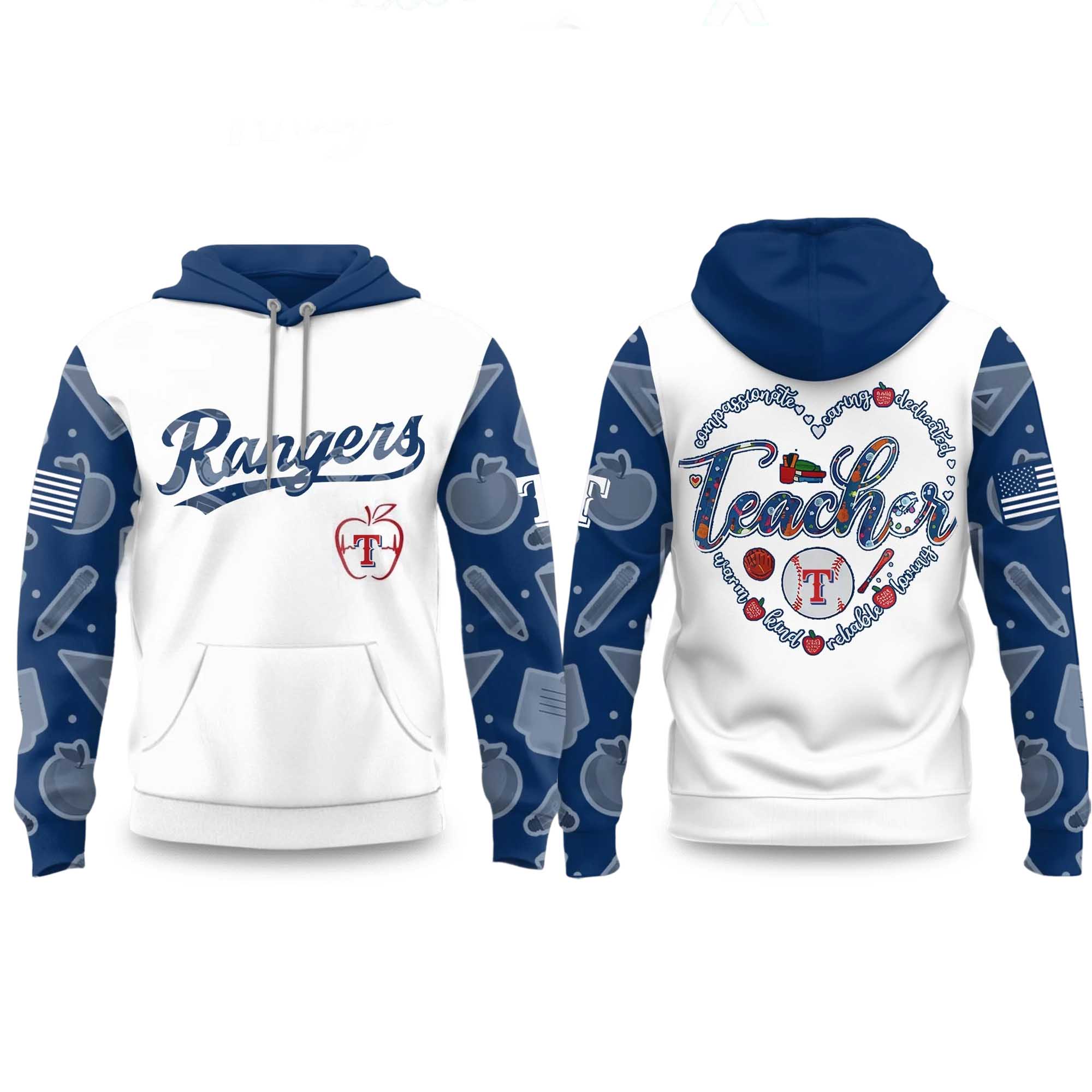 2026 Rangers Teacher Appreciation Night Hoodie 2026 Rangers Teacher Appreciation Night Hoodie