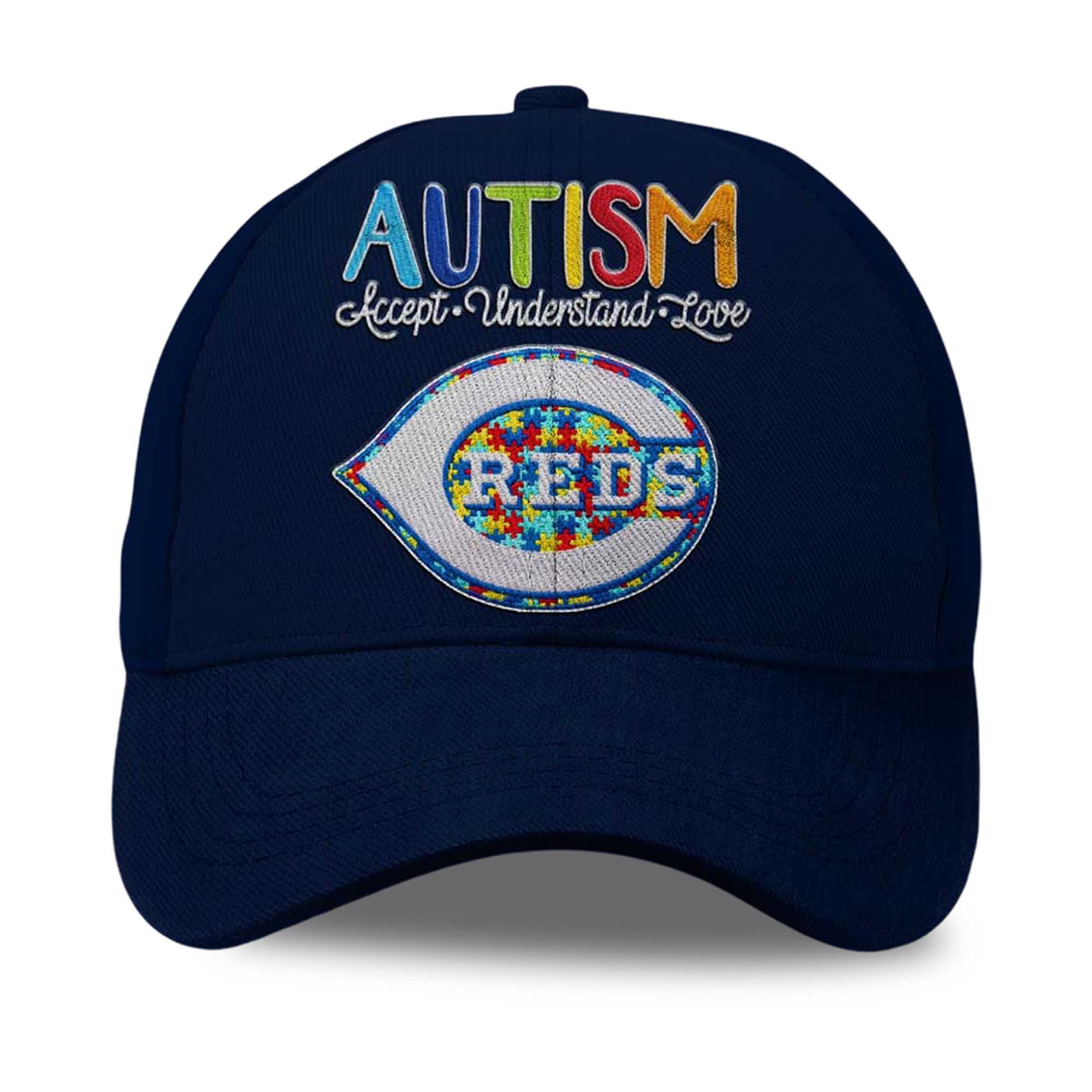 2026 Reds Autism Accept Understand Love America Hat 2 2026 Reds Autism Accept Understand Love America Hat 2