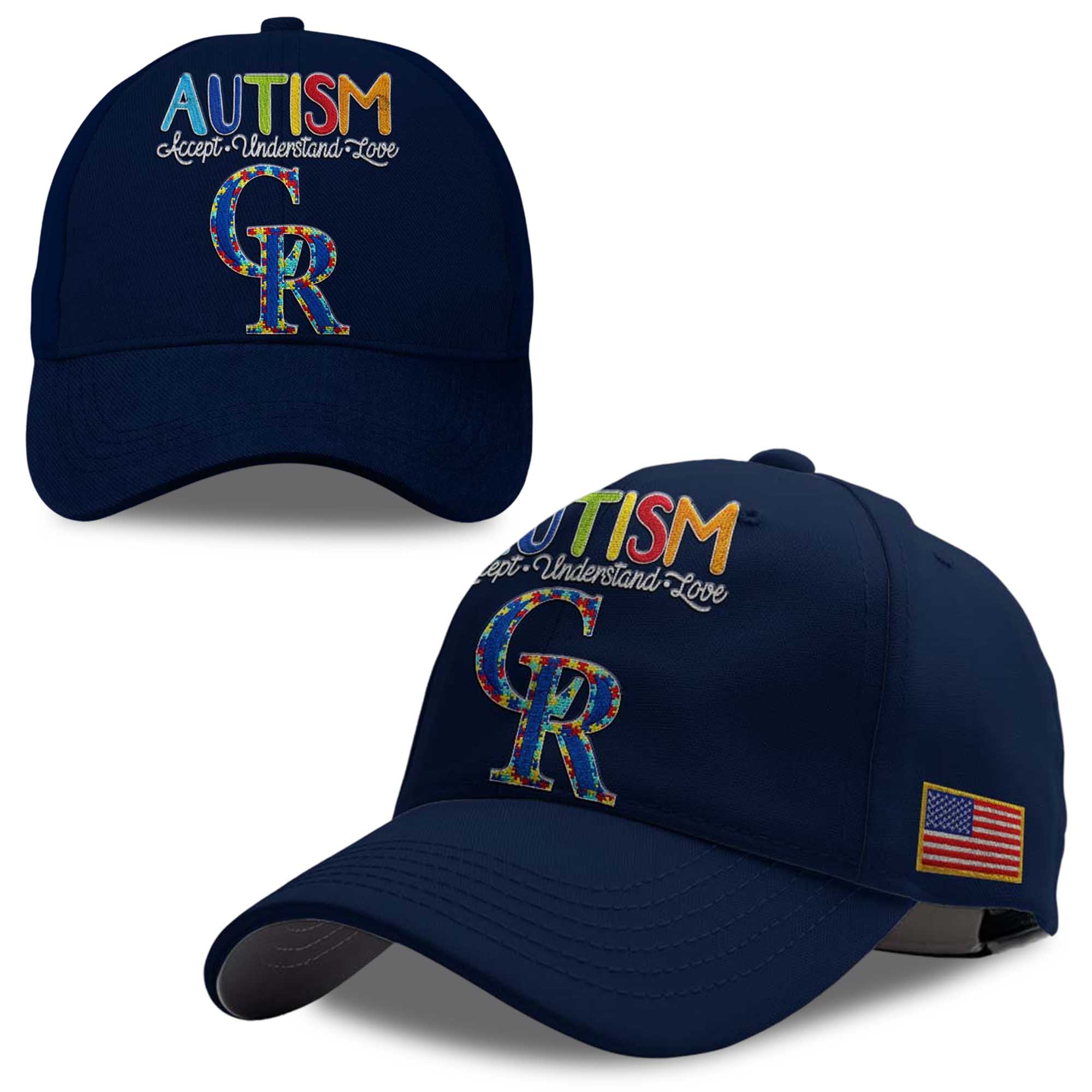 2026 Rockies Autism Accept Understand Love America Hat 2026 Rockies Autism Accept Understand Love America Hat