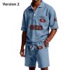 49ers EST 1944 Waffle Shirt Set 2