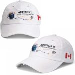 Artemis II To The Moon And Beyond Canada Flag Hat