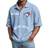 Blue Jays EST 1977 Waffle Polo Shirt 3