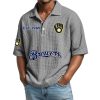 Brewers EST 1969 Waffle Polo Shirt 5