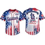Cardinals Celebration USA 250 Anniversary 1776 2026 Jersey