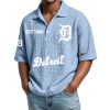 Detroit EST 1901 Waffle Polo Shirt 3