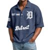 Detroit EST 1901 Waffle Polo Shirt 5