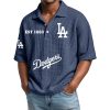 Dodgers EST 1883 Waffle Polo Shirt 5