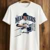 Logan Gilbert Mariners Baseball Pitcher Catches Ball Shirt (1)