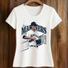 Logan Gilbert Mariners Baseball Pitcher Catches Ball Shirt (2)