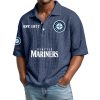 Mariners EST 1977 Waffle Polo Shirt 8 Mariners EST 1977 Waffle Polo Shirt 4