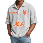 Mets EST 1962 Waffle Polo Shirt