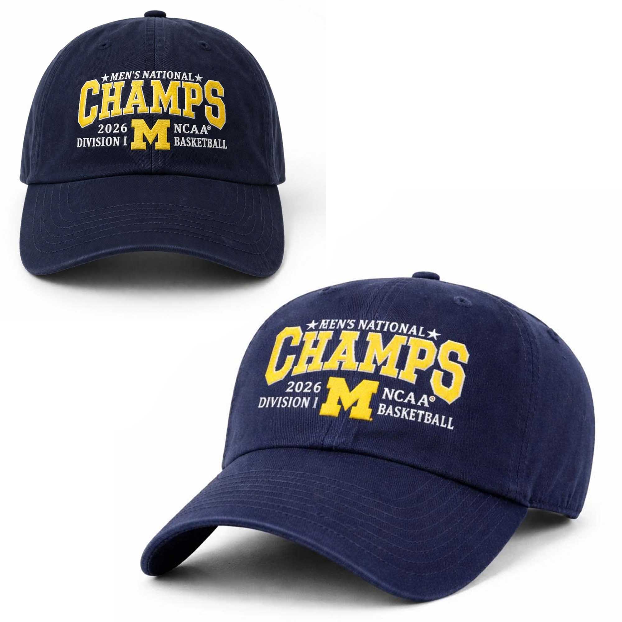 Michigan Men's Basketball National Champions 2026 Hat Michigan Men's Basketball National Champions 2026 Hat