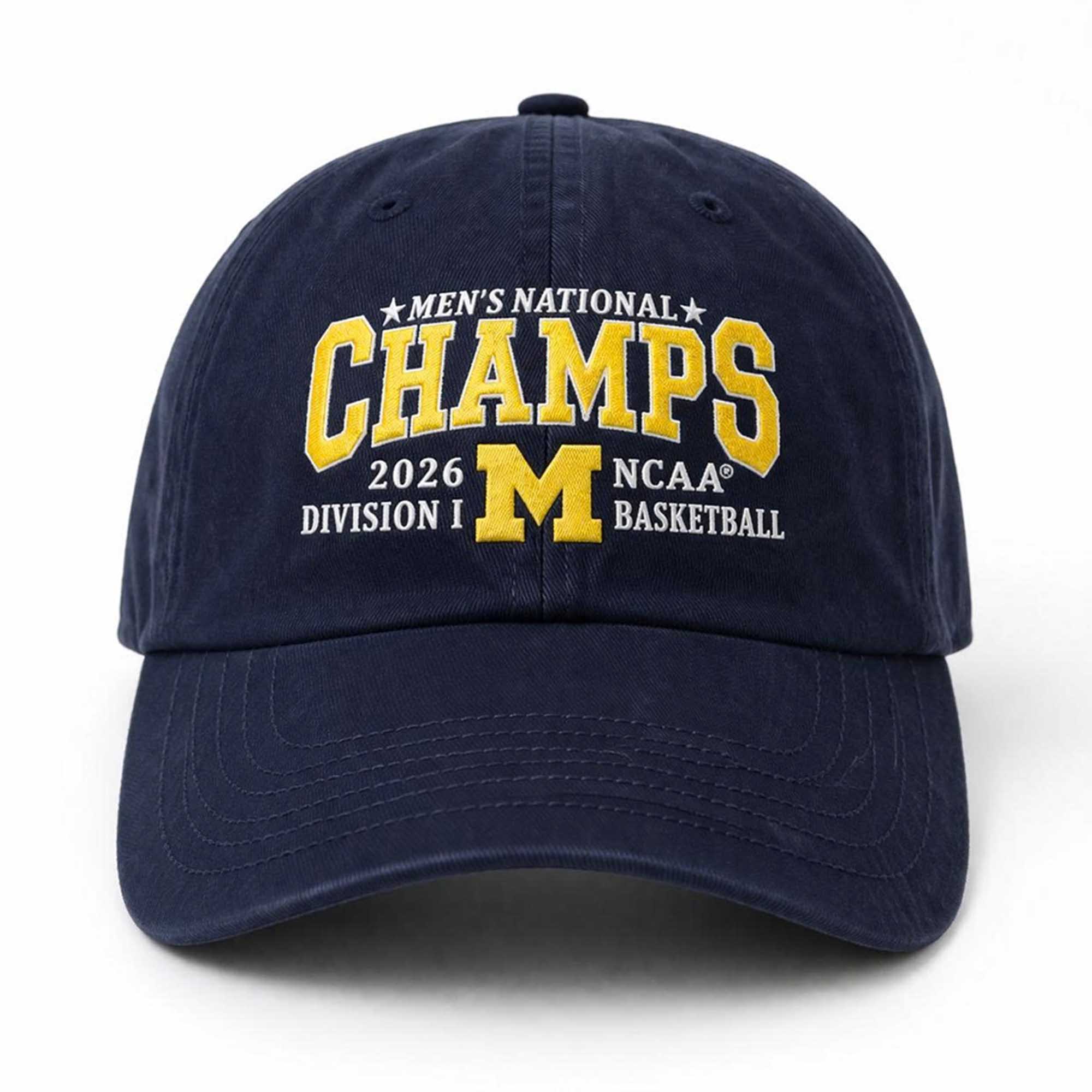 Michigan Men's Basketball National Champions 2026 Hat 2 Michigan Men's Basketball National Champions 2026 Hat (3)