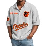 Orioles EST 1901 Waffle Polo Shirt