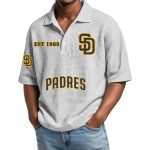 Padres EST 1969 Waffle Polo Shirt