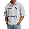Yankees EST 1903 Waffle Polo Shirt 1