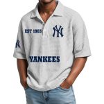 Yankees EST 1903 Waffle Polo Shirt