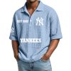 Yankees EST 1903 Waffle Polo Shirt 4