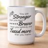 You Are Stronger Than You Seem, Braver Than You Believe, And Taxed More Than You Realize Mug (2)