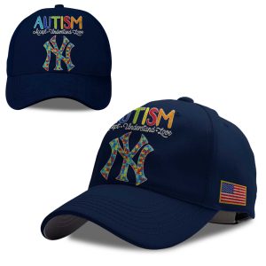 2026 Yankees Autism Accept Understand Love America Hat 1
