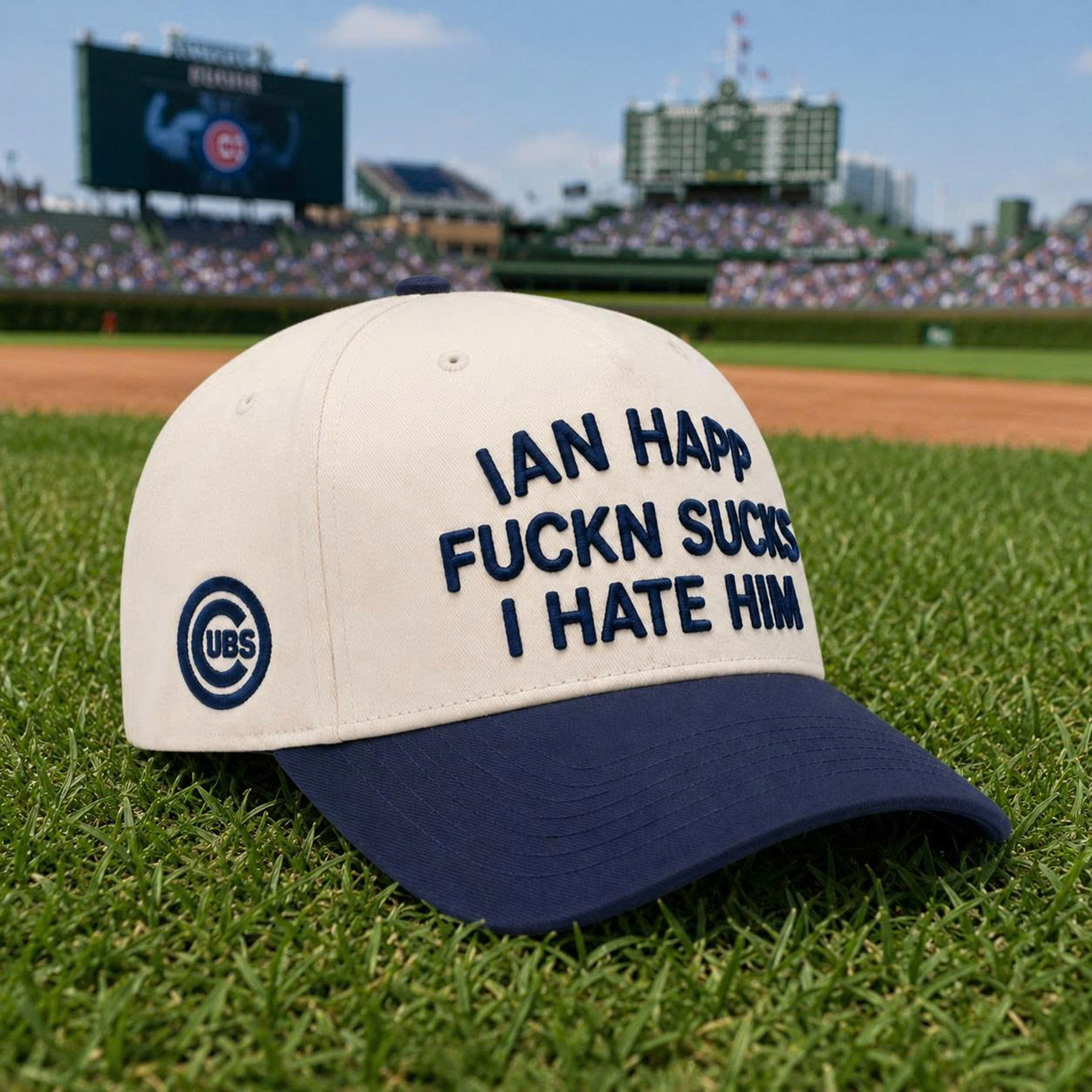 2026 Cubs Ian Happ Fuckn Sucks I Hate Him Hat 2 2026 Cubs Ian Happ Fuckn Sucks I Hate Him Hat (2)