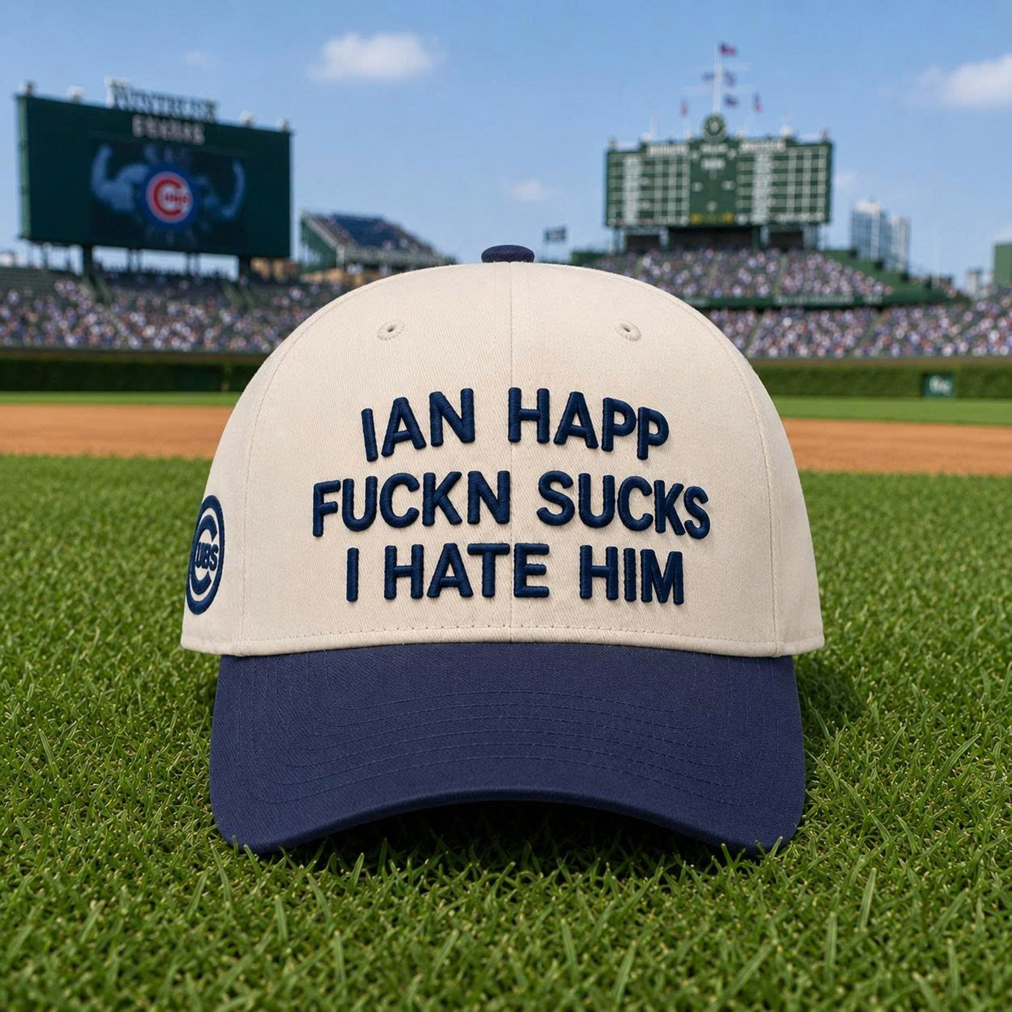 2026 Cubs Ian Happ Fuckn Sucks I Hate Him Hat 3 2026 Cubs Ian Happ Fuckn Sucks I Hate Him Hat (3)