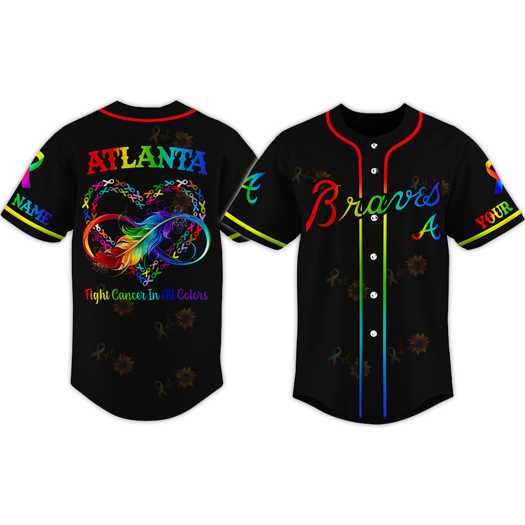 Braves Cancer Awareness Month 2026 Personalized Jersey Braves Cancer Awareness Month 2026 Personalized Jersey